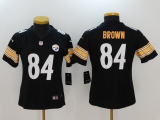 Pittsburgh Steelers 84# Brown NFL Womens Jerseys 114726