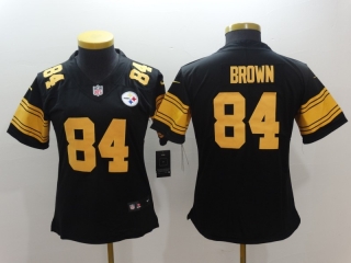 Pittsburgh Steelers 84# Brown NFL Womens Jerseys 114730