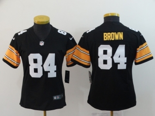 Pittsburgh Steelers 84# Brown NFL Womens Jerseys 114734