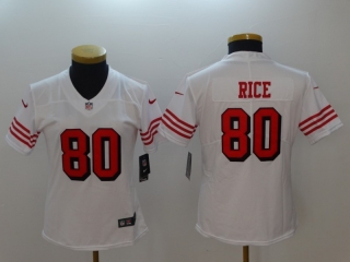 San Francisco 49ers 80# Rice NFL Womens Jerseys 114769