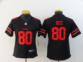 San Francisco 49ers 80# Rice NFL Womens Jerseys 114770