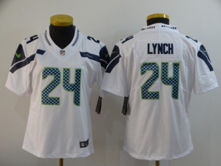 Seattle Seahawks 24# Lynch NFL Womens Jerseys 114788