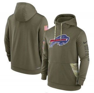 Buffalo Bills Salute to Service Pullover Olive NFL Hoodies 114807