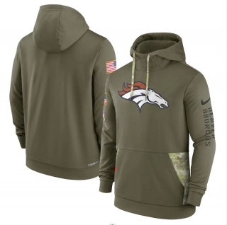 Denver Broncos Salute to Service Pullover Olive NFL Hoodies 114819