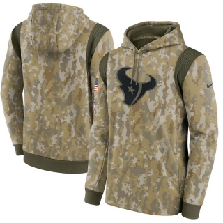 Houston Texans NFL Camo Salute To Service Therma Performance Pullover Hoodies 114824