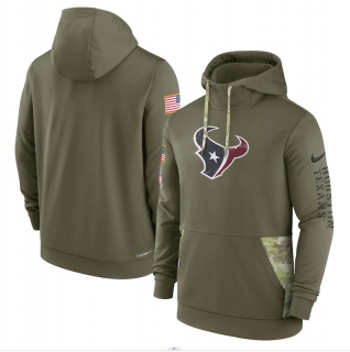 Houston Texans Salute to Service Pullover Olive NFL Hoodies 114825