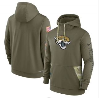 Jacksonville Jaguars Salute to Service Pullover Olive NFL Hoodies 114829