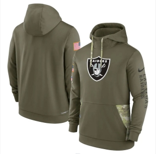 Las Vegas Raiders Salute to Service Pullover Olive NFL Hoodies 114833