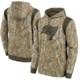 Tampa Bay Buccaneers NFL Camo Salute To Service Therma Performance Pullover Hoodies 114858