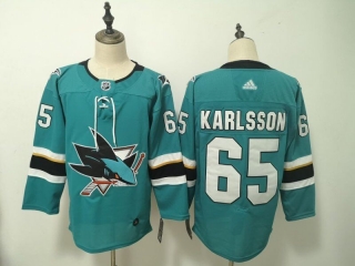 San Jose Sharks 65# Karlsson NHL Jerseys 115099