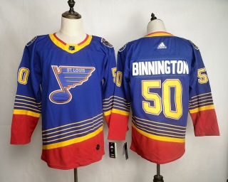 St Louis Blues 50# Binnington NHL Jerseys 115113