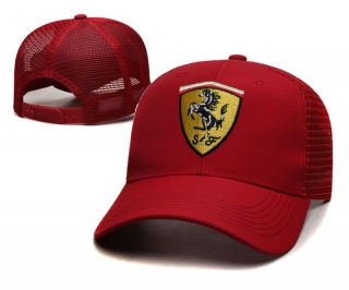 Ferrari Curved Mesh Snapback Hats 115325