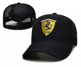 Ferrari Curved Mesh Snapback Hats 115326