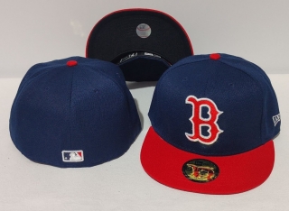 Boston Red Sox MLB 59FIFTY Fitted Hats Flat Brim 10635