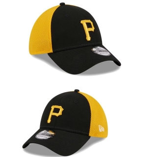 Pittsburgh Pirates MLB 39THIRTY Curved Mesh Snapback Hats 115486