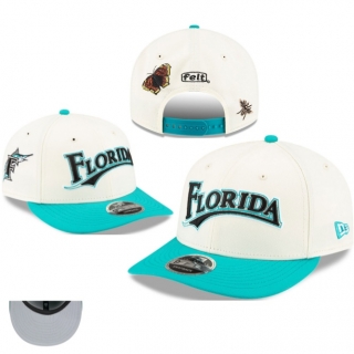 Miami Marlins MLB 9FIFTY Curved Snapback Hats 115508