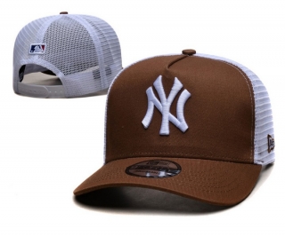 New York Yankees MLB 9FORTY Curved Mesh Snapback Hats 115555