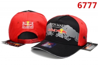 Red Bull Puma Pure Cotton High Quality Curved Snapback Hats 115653