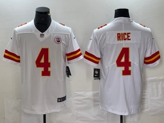 Kansas City Chiefs 4# Rice NFL Mens Jerseys 116121