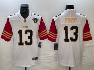 San Francisco 49ers 13# Purdy Throwback NFL Mens Jerseys 116142