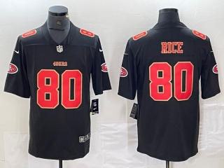 San Francisco 49ers 80# Rice NFL Mens Jerseys 116160