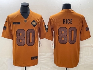 San Francisco 49ers 80# Rice NFL Mens Jerseys 116161