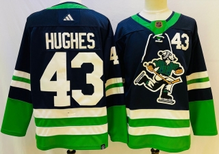 Vancouver Canucks 43# Hughes NHL Jerseys 116364