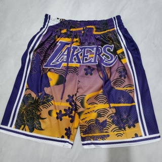 Los Angeles Lakers NBA Basketball Pocket Shorts 116402