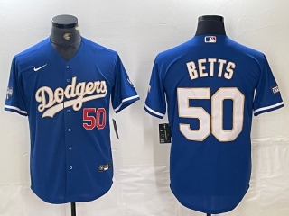 Los Angeles Dodgers 50# Betts MLB Mens Jerseys 116505