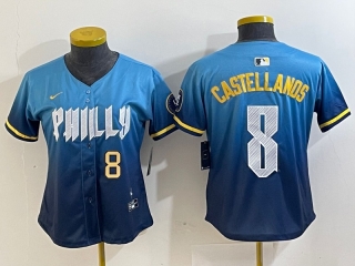 Philadelphia Phillies 8# Castellanos MLB Girls Jerseys 116518