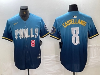 Philadelphia Phillies 8# Castellanos MLB Mens Jerseys 116520