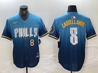 Philadelphia Phillies 8# Castellanos MLB Mens Jerseys 116521