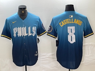 Philadelphia Phillies 8# Castellanos MLB Mens Jerseys 116523