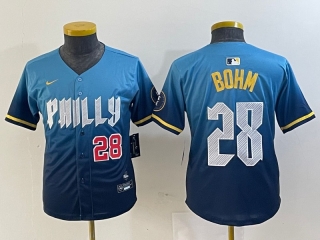 Philadelphia Phillies 28# Bohm MLB Kids Jerseys 116556