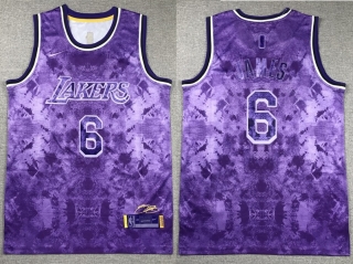 Los Angeles Lakers 6# James NBA Mens Jerseys 116591