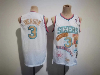 Philadelphia 76ers 3# Iverson NBA Mens Jerseys 116624