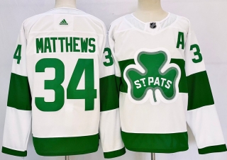 Toronto Maple Leafs St Pats 34# Matthews NHL Mens Jerseys 116638