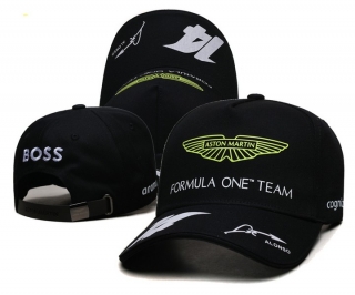 Aston Martin Formula One Team 14# Alonso Curved Strapback Hats 116885