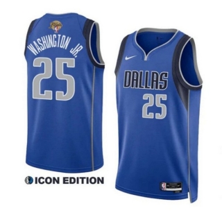 Dallas Mavericks 25# Washington JR. 2023-24 NBA Finals Jerseys 117052