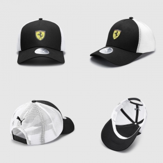 Ferrari Curved Mesh Snapback Hats 117135