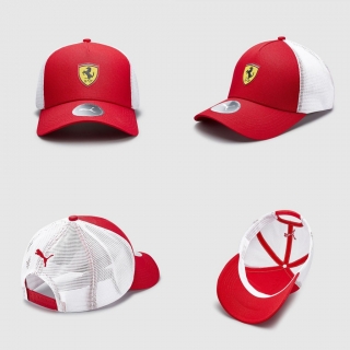 Ferrari Curved Mesh Snapback Hats 117136