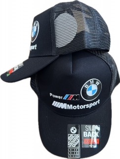 BMW Motorsprot Curved Mesh Snapback Hats 117347