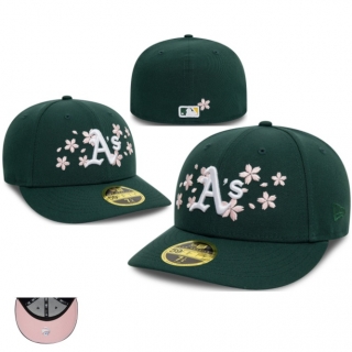 Oakland Athletics MLB 59FIFTY Curved Fitted Hats 117787