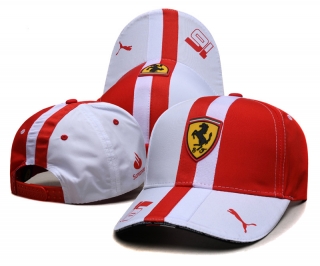 Ferrari Curved Snapback Hats 117839