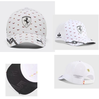 Ferrari Curved Mesh Snapback Hats 117838