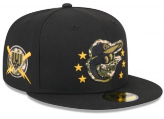 Baltimore Orioles MLB Armed Forces Day 2024 59FIFTY Fitted Hats 118256