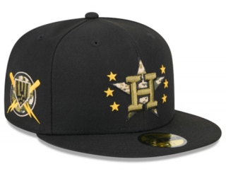 Houston Astros MLB Armed Forces Day 2024 59FIFTY Fitted Hats 118268