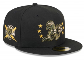 Oakland Athletics MLB Armed Forces Day 2024 59FIFTY Fitted Hats 118282