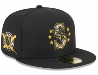 Seattle Mariners MLB Armed Forces Day 2024 59FIFTY Fitted Hats 118291