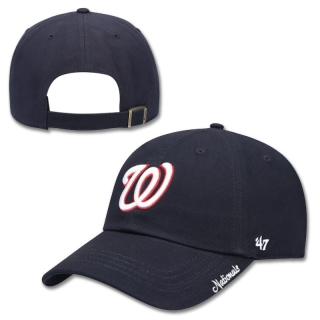 Washington Nationals MLB 47Brand Curved Adjustable Hats 118323